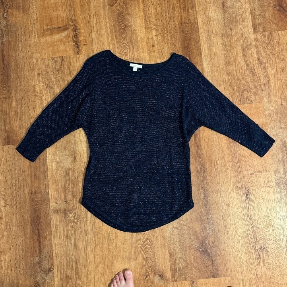 Lightweight Knit Dark Blue Top - Picture 2 of 11